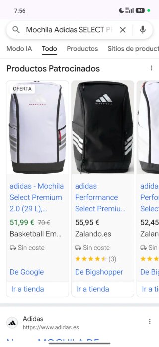 Mochila Adidas Performance nueva PRECINTADA