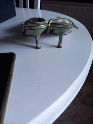 Tacones Gino Ventori Ocasión Oro/Verde