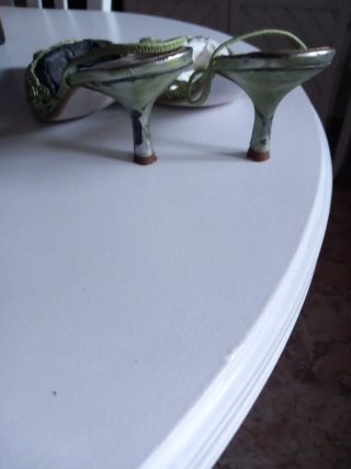 Tacones Gino Ventori Ocasión Oro/Verde