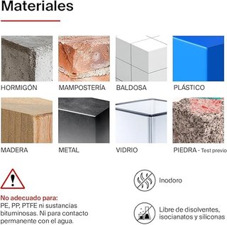 fischer Anclaje Total | Adhesivo de Montaje Híbrido | Agarre en 3 s & Curado 24–48 h