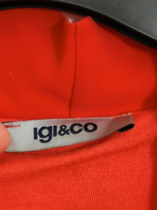 Vestito Igi&co rosso con collana
