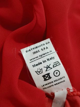 Vestito Igi&co rosso con collana