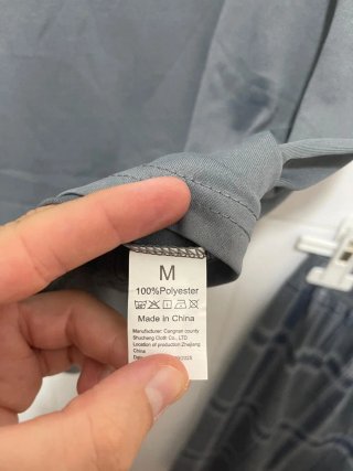 Pigiama NUOVO uomo grigio con fantasia a quadri