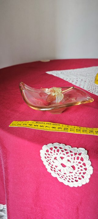 Svuotatasche Robeany Murano vintage oro trasparent