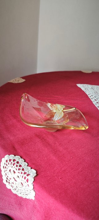 Svuotatasche Robeany Murano vintage oro trasparent