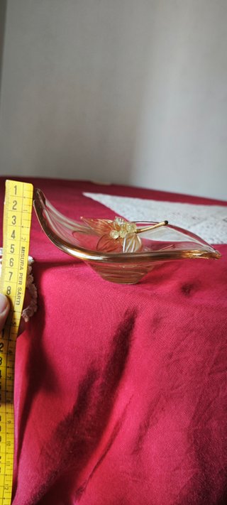 Svuotatasche Robeany Murano vintage oro trasparent
