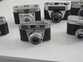 Lote 5 Cámaras Analógicas Kodak, Voigtlander, Werl
