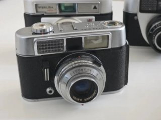 Lote 5 Cámaras Analógicas Kodak, Voigtlander, Werl