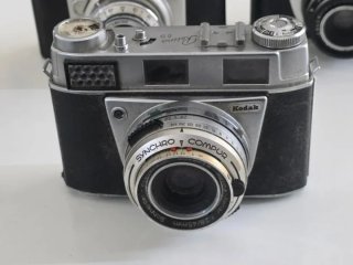 Lote 5 Cámaras Analógicas Kodak, Voigtlander, Werl