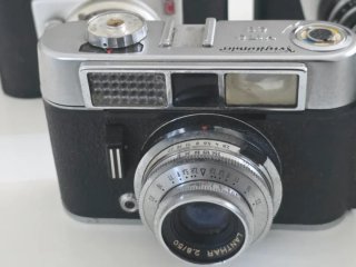 Lote 5 Cámaras Analógicas Kodak, Voigtlander, Werl