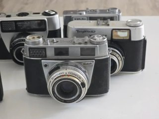 Lote 5 Cámaras Analógicas Kodak, Voigtlander, Werl