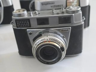 Lote 5 Cámaras Analógicas Kodak, Voigtlander, Werl