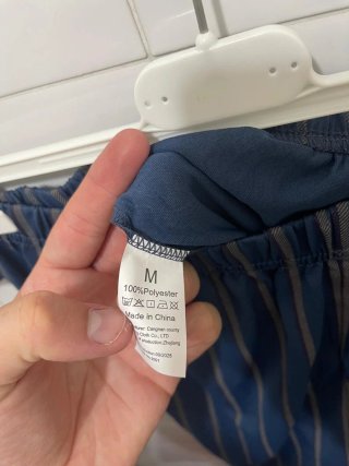 Pigiama NUOVO uomo blu con taschino