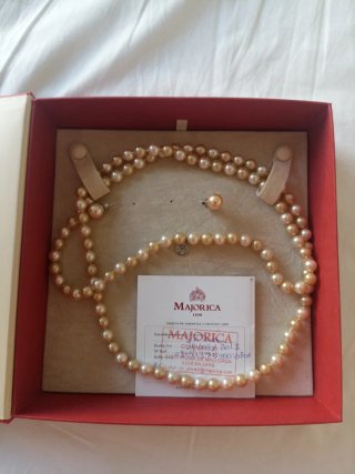 Collar y pendientes perlas Majorica