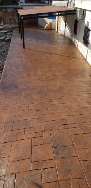 Hormigón impreso para exteriores