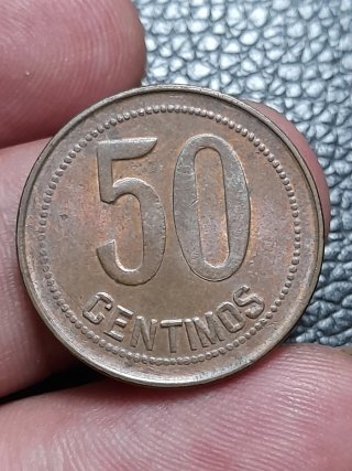 Moneda 50 Céntimos Segunda República 1937