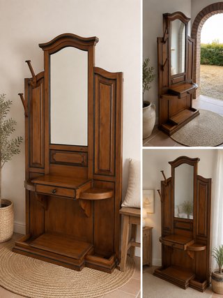 Mueble recibidor de madera