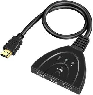 Interruptor Compatible con HDMI KVM Splitter 4K 2K 3D 3 entradas 1 Salida