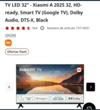 TV Xiaomi 32 Smart TV Google TV