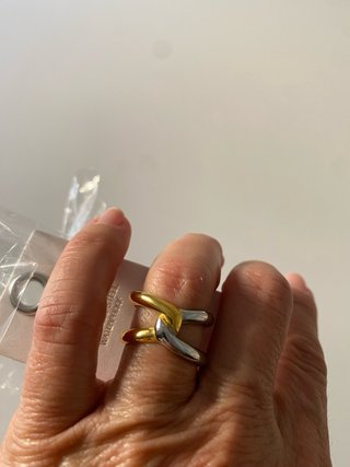 Anillo Acero Inoxidable Bicolor