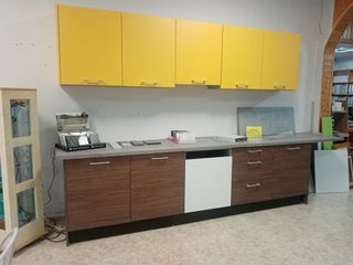 Cocina modular con encimera de piedra