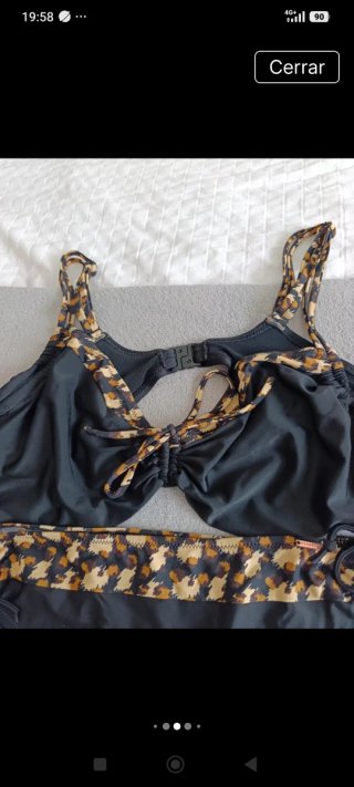 Bikini Ysabel Mora Animal Print Negro