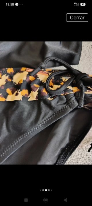 Bikini Ysabel Mora Animal Print Negro