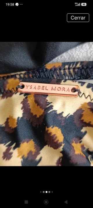 Bikini Ysabel Mora Animal Print Negro