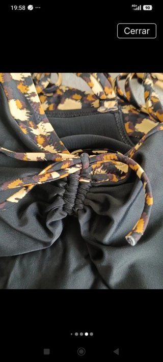 Bikini Ysabel Mora Animal Print Negro