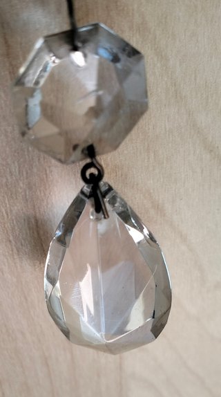 Lágrimas de cristal para lámparas, 6 cms