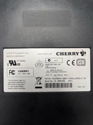 Teclado Cherry G80-11900lumes-2 /03