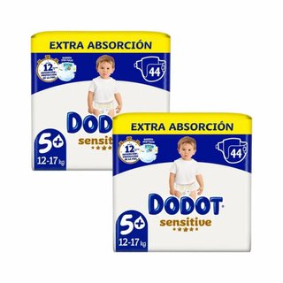 88 Pañales Dodot Sensitive Talla 5+