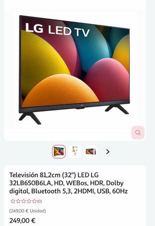 TV LG 32 HD WEBos HDR Dolby