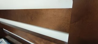 Cabecero y sinfonier de madera maciza