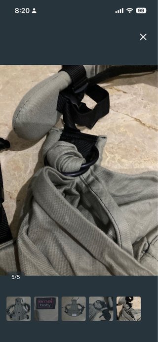 Mochila Portabebés ergonómica Emey Baby verde