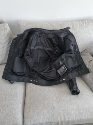 Chaqueta de piel Segura moto