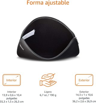 Amazon Basics Custodia per laptop fino a 14 pollici, Nero