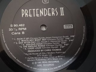 Pretenders II LP Vinilo Chrissie Hynde 1981