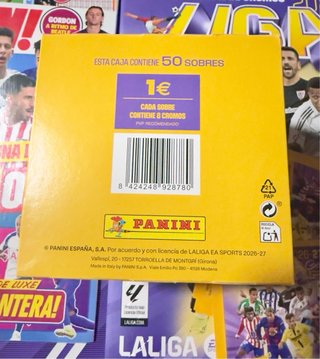 Lote iniciación Liga Este 2026/2027 Caja y Álbum
