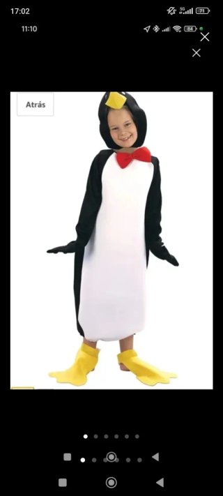Disfraz Pingüino Talla M (122-134cm)