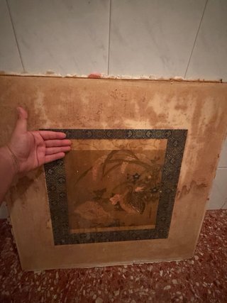 Lámina japonesa Tosa Mitsuoki aves