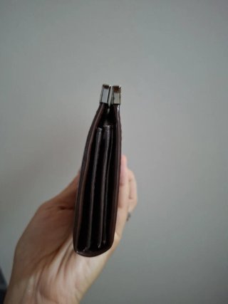 Portafoglio tipo Gucci marrone lucido