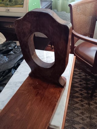 Jamonero madera maciza antiguo