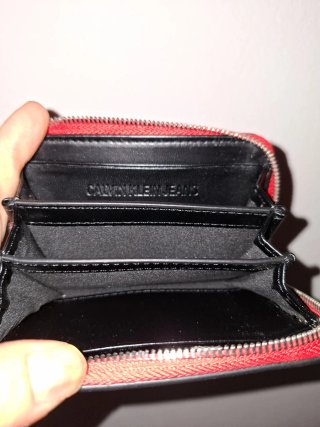 Portafoglio piccolo Calvin Klein rosso