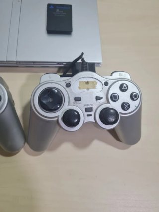 Pacchetto completo PS2 Slim Silver (Playstation 2)