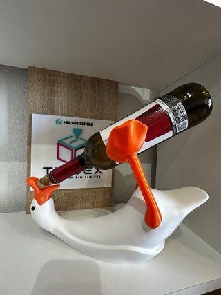 Soporte Vino Ganso 3D