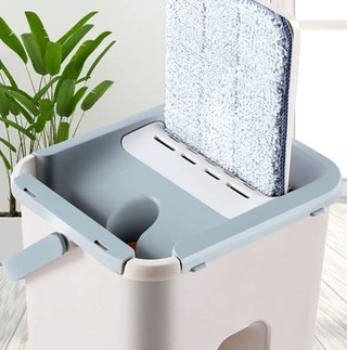 Mopa plana con cubo escurridor