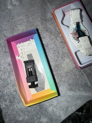 Orologio Swatch x AP bianco multicolore