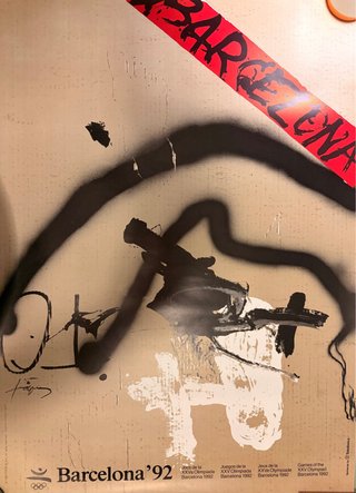 Póster Oficial Barcelona '92 Original 50x70 TAPIES