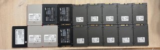 Lotto di 17 dischi SSD SATA da 2,5"